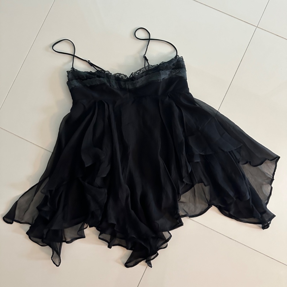Black Flowy Cami